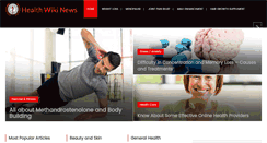 Desktop Screenshot of healthwikinews.com