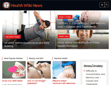 Tablet Screenshot of healthwikinews.com